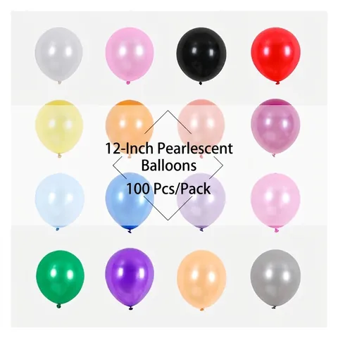 Pearlescent Thickened Latex Balloons Metallic Gloss Chrome Decor For Birthday Wedding Proposal Party Celebration Supplies