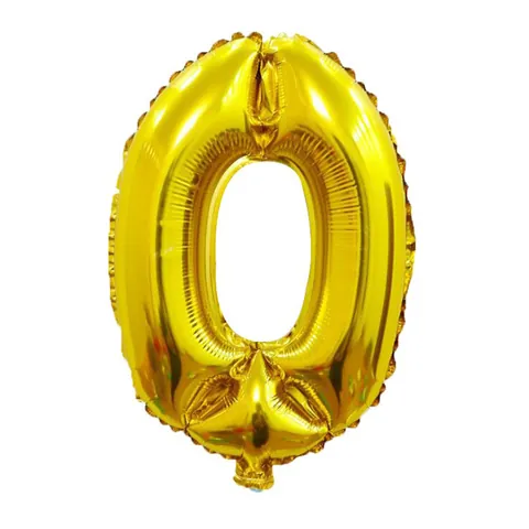 16 Inch Gold Number Balloons 0-9 Aluminum Film Foil Balloon For Birthday Party Wedding Anniversary Celebration Decoration