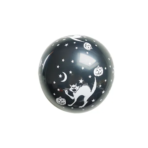 Halloween Latex Balloons Black White Orange Printed Ghost Bat Spider Web Skeleton Party Decoration Festive Balloons