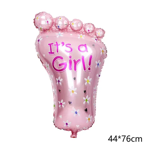 Palloncino in Alluminio a Forma di Piede di Bambino Decorazione per Festa Gender Reveal Maschio Femmina Baby Shower Compleanno