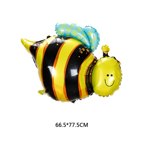 Cartoon Insect Animal Mylar Balloons Bee Butterfly Ladybug Frog Snail Aluminum Foil Balloon For Kids Birthday Party Decoration