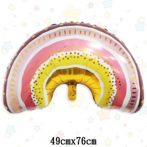 Cartoon Rainbow Cloud Tassel Foil Balloon For Kids Birthday Party Decoration Smiling Macaron Rainbow Festive Balloon