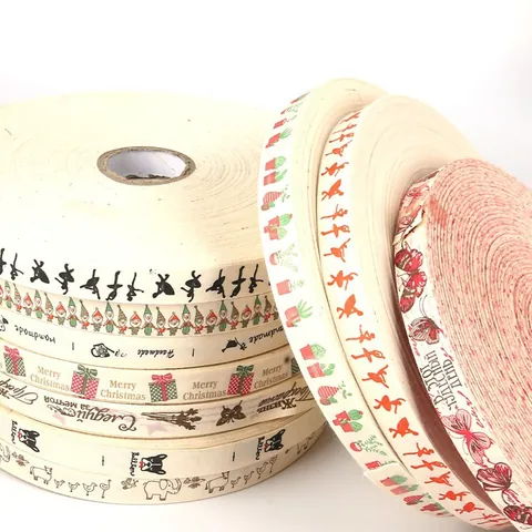 Nastro di Cotone Stampato Per Creazione di Gioielli Fai-Da-Te Nastro Artigianale Fatto a Mano Per Orecchini Confezioni Regalo