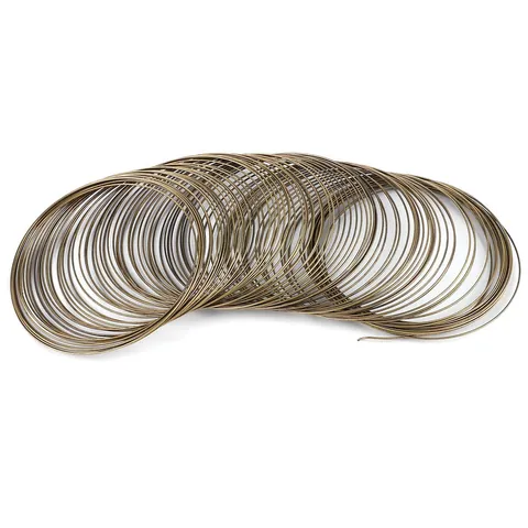 DIY Jewelry Making Memory Steel Wire Bracelet Loops For Necklace Handcrafted Jewelry Findings Accessories Round Wire Loops