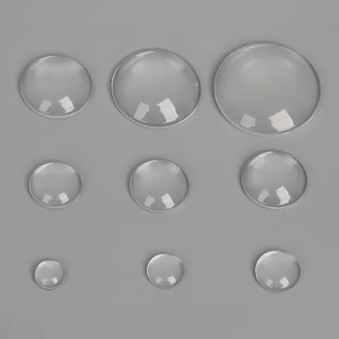 Clear Glass Cabochon Flat Back Domed Transparent Round Oval Square Crystal Patch For DIY Necklace Pendant Jewelry Making