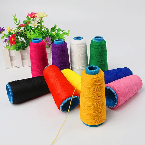 High Elasticity Polyester Thread For Bow Making DIY Handcraft Accessories Multi Color Elastic String Large Spool For Jewelry Making