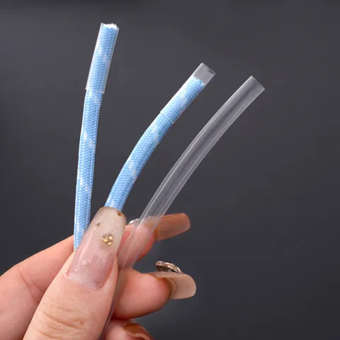 Transparent PE Heat Shrink Tubing For Data Cable Protection Shoelace Tip DIY Insulation Sleeve Thin Wall Clear Wrap Tubing Repair Tool