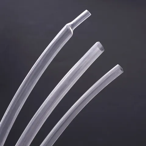 Transparent PE Heat Shrink Tubing For Data Cable Protection Shoelace Tip DIY Insulation Sleeve Thin Wall Clear Wrap Tubing Repair Tool