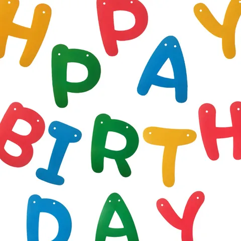 Bunt Alles Gute Zum Geburtstag Buchstaben Banner Papier Girlande Party Deko Für Kinder Baby Geburtstag Hintergrund Dekoration