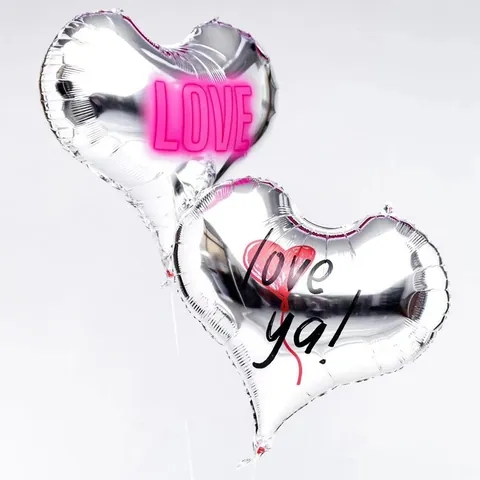 Large Heart Shaped Aluminum Foil Balloons Metallic Printed Balloons For Wedding Birthday Valentine Party Decoration Supplies