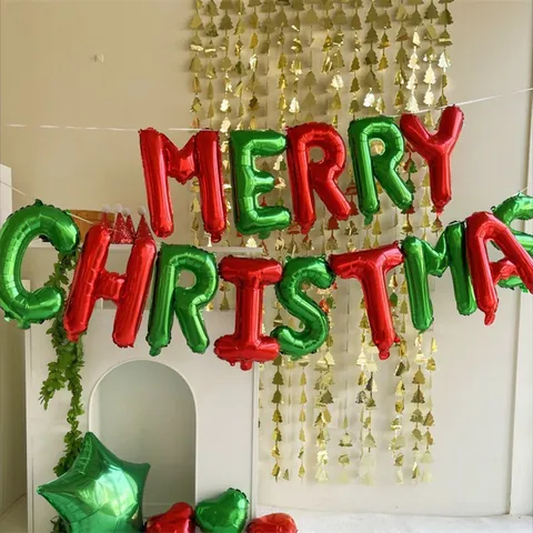Weihnachts Kiefer Folienvorhang Metallischer Lametta Hintergrund Für Party Feier Feiertagsdekoration Hintergrund Wanddekor