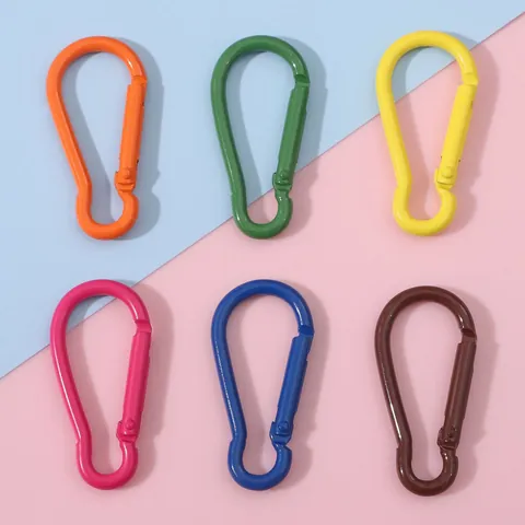 Colorato Portachiavi in Metallo a Forma di Zucca in Lega con Chiusura a Molla Verniciato per Accessori Gancio Borsa Zaino DIY