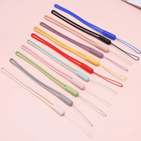 Universal Flüssigsilikon Handy Lanyard Schleife Hand Handgelenkschlaufe Für Handyhüllen Schlüssel USB-Sticks Anti-Verlust Tragbarer Schlüsselanhänger