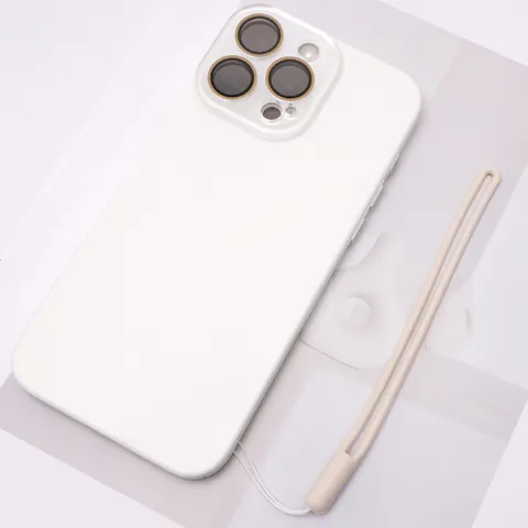 Lanière de Téléphone en Silicone Liquide Dragonne Minimaliste Anti-perte Cordon de Suspension pour Étui de Téléphone Portable Clés Clé USB Accessoire Multicolore
