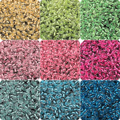 Transparent Glass Seed Beads For DIY Jewelry Making Bracelet Necklace Handmade Craft Colorful Beads Various Sizes No Numbers