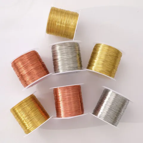 Color-Preserving Copper Wire For Handmade Jewelry DIY Beading Shaping Craft Metal Accessory Materials Gold Silver Red Copper
