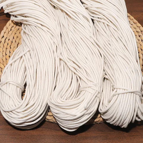 Natuurlijk Gevlochten Katoenen Koord Voor Handgemaakte DIY Sieraden Maken Beige Decoratief Koord Voor Verpakking