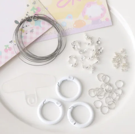 DIY Handy Kette Schmuckherstellung Kit Handgefertigte Bastelzubehör Legierung Perlen Stahldraht Für Armband Halskette Geschenk Schmuck