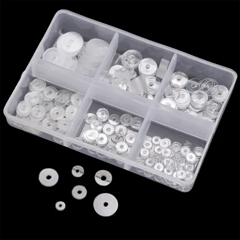 Distanziatori in Plastica Acrilica Trasparente Rondelle Per Creazione Gioielli Fai Da Te Braccialetto Collana Componenti Supporto Orecchini Scatola Portaoggetti