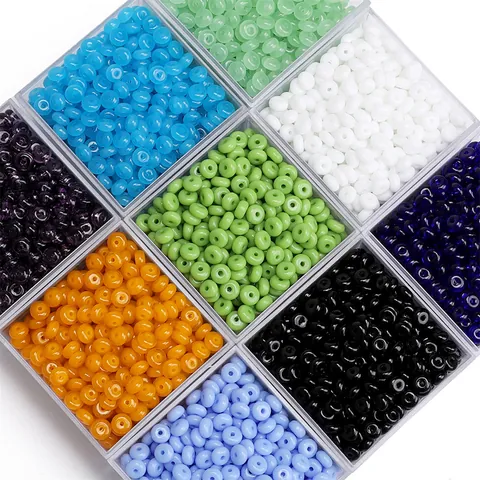 Jelly Glass Beads Abacus Donut Shape Loose Spacer Beads For DIY Jewelry Making Bracelet Necklace Phone Chain Handmade Material