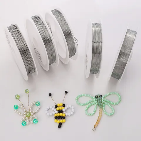 Stainless Steel Jewelry Wire For Beading And Crafting Professional DIY Jewelry Making Supplies Fine Metal Thread For Bracelets Hair Accessories Supplies