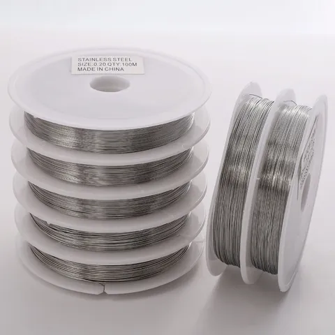 Stainless Steel Jewelry Wire For Beading And Crafting Professional DIY Jewelry Making Supplies Fine Metal Thread For Bracelets Hair Accessories Supplies
