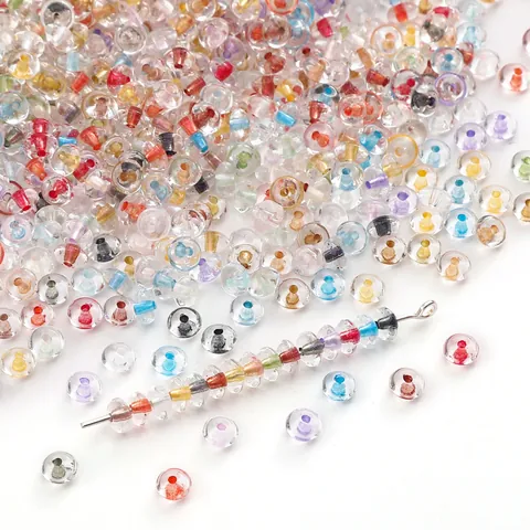 Colorful Glass Seed Beads Small Round Spacer Beads For DIY Handmade Jewelry Making Bracelet Necklace Craft Accessories