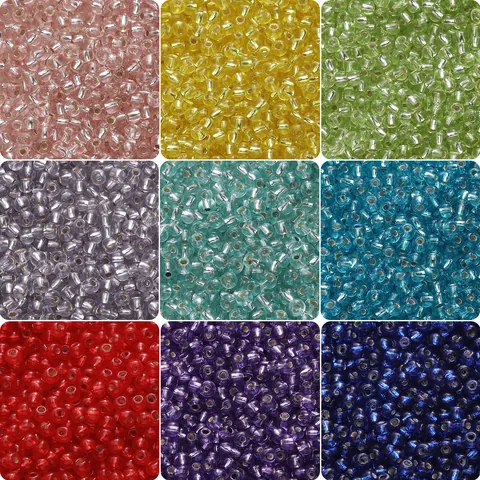 Perles de Verre Doublé d'Argent 3mm Petites Perles Rondes pour DIY Bracelet Collier Création de Bijoux Artisanat Fait à la Main