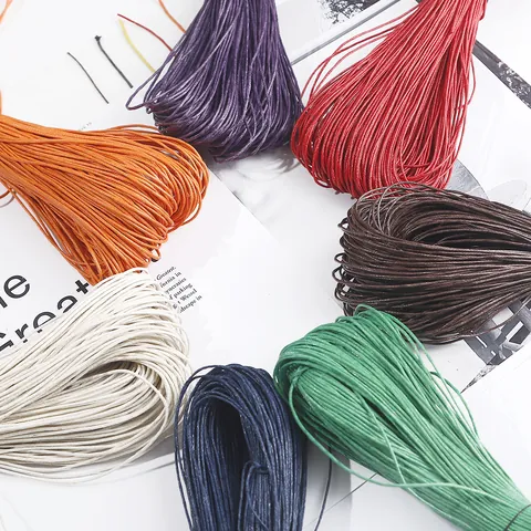 Waxed Cotton Cord Thread For DIY Jewelry Making Bracelet Necklace Beading Handmade Braided Cord String Craft Material Multi Color