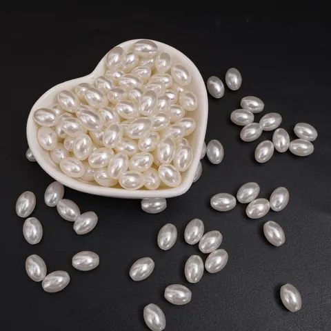 Künstliche Perles Imitation Künstliche Perle ABS Haute Brillance Formes Goutte Ronde Ovale Matériel Bijoux DIY pour Bracelet Collier Femme