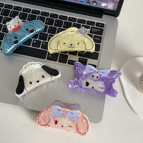 Japanischer Stil Cartoon Tier Haarklammer Süße Acetat Haarclip Hai Claw Rutschfester Haarschmuck Für Damen Mädchen Styling-Tool