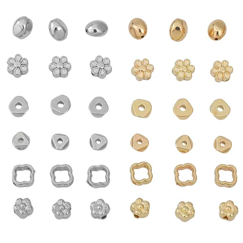 CCB Plastic Losse Kralen Meerdere Vormen Ster Klaver Bloem Kruis Tussenzetters Kralen Voor DIY Sieraden Maken Armband Ketting Accessoires