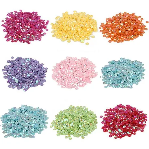DIY Round Metallic Sequins Clothing Accessories Decorative Materials For Sewing Crafts Hand-stitched Spangles Wedding Party Decor