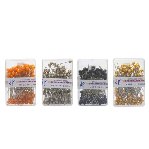 100Pcs Stainless Steel Pearlized Round Head Dressmaker Pins For Sewing DIY Crafts Wedding Decoration Ball Straight Pins