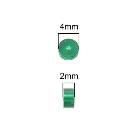 Colorful Glass Rondelle Beads Transparent Translucent Disc Spacer Beads For DIY Bracelet Necklace Jewelry Making Handmade Accessories