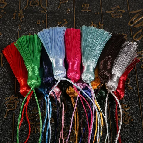 Vintage Chinese Style Silky Tassels Decorative Fringe Tassels For Fans Bookmarks DIY Jewelry Making Crafts Home Decor