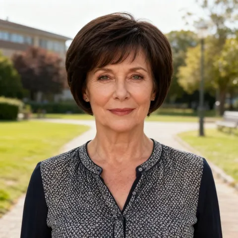 Natural Short Straight Synthetic Wig For Women Layered Bob Cut With Bangs High Temperature Fiber Mother Style Hairpiece