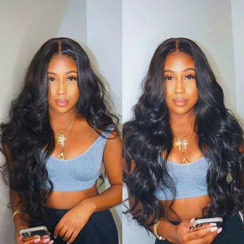 Long Wavy Wig For Women Synthetic Heat Resistant Fiber Middle Part Large Wave Natural Looking Hairpiece For Daily Party Use
