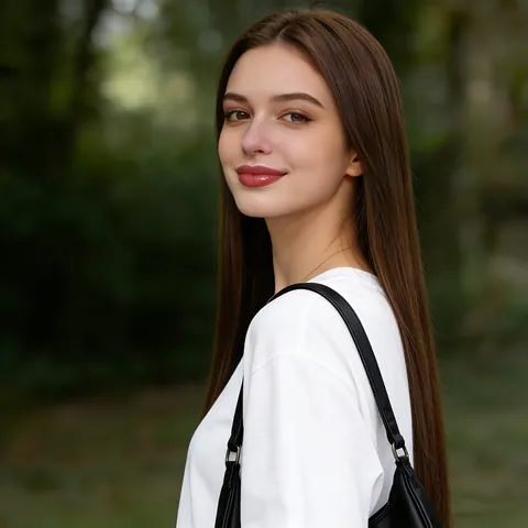 Parrucca da Donna Lunga Liscia con Riga in Mezzo Aspetto Naturale Fibra Sintetica ad Alta Temperatura per Uso Quotidiano Festa Cosplay Resistente al Calore