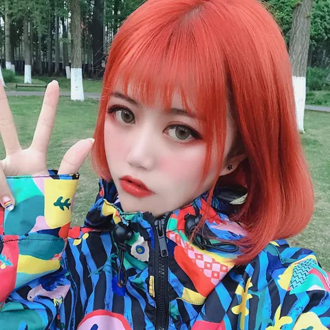 Korte Rechte Bob Pruik Met Pony Synthetische Hoge Temperatuur Vezel Kleurrijke Haar Extensions Voor Vrouwen Dagelijks Cosplay