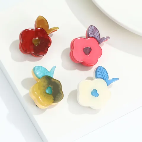 Broche Vintage en Acrylique et Cuivre Fleur et Hibou pour Femme Accessoires de Décoration de Costume et Robe Bijoux de Revers