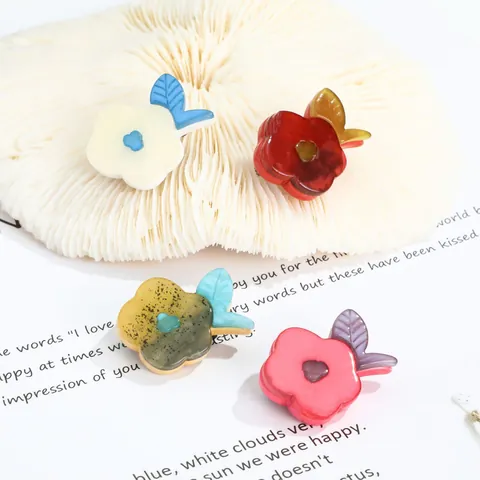 Broche Vintage en Acrylique et Cuivre Fleur et Hibou pour Femme Accessoires de Décoration de Costume et Robe Bijoux de Revers