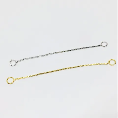 Hilos para Pendientes de Cadena de Caja de Cobre Chapado en Oro Para Fabricación de Joyas DIY Suministros Artesanales