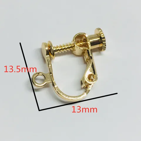 Convertitore per Orecchini a Vite Regolabile per Orecchi Senza Buco Componente per Clip per Orecchio in Rame DIY