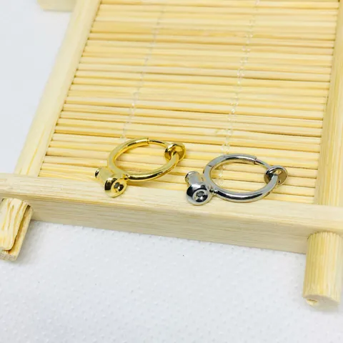 DIY Copper Spring Earring Clip Converter For Non-Pierced Ears Real Gold Plated Round Hoop Earring Findings For Women Jewelry Making