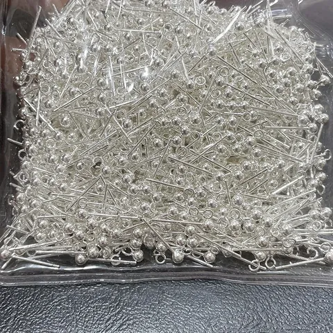 DIY Ohrstecker-Stifte Mit Kugelkopf Und Öse Umweltfreundliches Messing 925 Sterlingsilber Ohrstecker-Stift Schmuckherstellung Zubehör