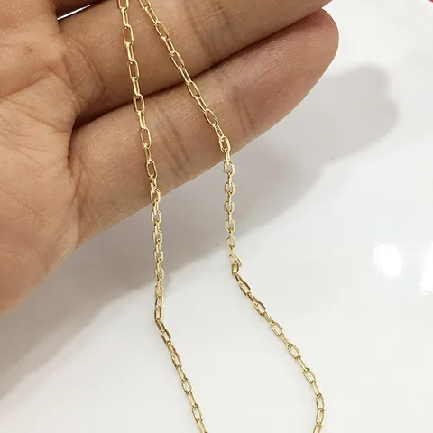DIY Oval Link Chain 14K 18K Gold Plated Copper O Chain For Jewelry Making Handmade Necklace Bracelet Components Accessories