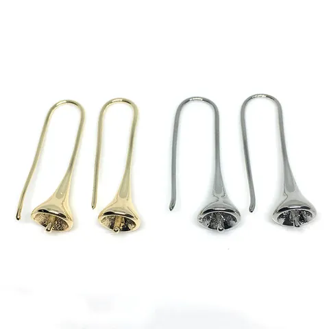 Ganci per Orecchini in Rame Placcati Oro 14K Ipoallergenici Accessori per Creazione Gioielli DIY per Künstliche Perle Cristalli Gioielli