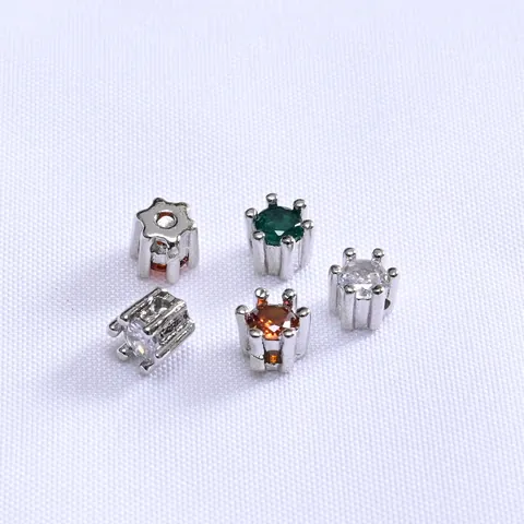 Cuentas Espaciadoras de Zirconia de Cobre Chapado en Oro 14K 18K Accesorios para Creación de Joyas DIY Collar Pulsera
