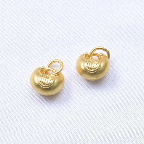 Alloy Chinese Style Fu Character Peace Lock Charms For DIY Jewelry Making Antique Gold Silver Plated Pendants Accessories
